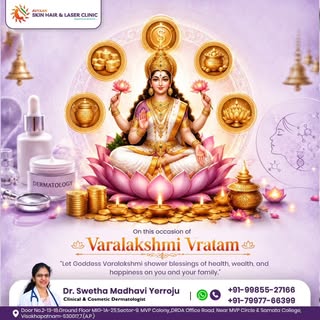 ✨ Happy Varalakshmi Vratham! 🌸🙏

May Goddess Varalakshmi bless you and your family with abundance,