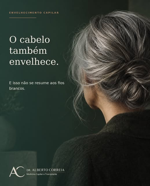 Os fios brancos são apenas o sinal mais visível do envelhecimento capilar.

Com o tempo, calibre, de