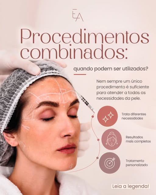 Nem sempre um único procedimento é suficiente para atender a todas as necessidades da pele. 

Em alg