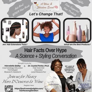 🍷 Join Us for
Hair Facts Over Hype
A Science + Styling Conversation

✅ Trusted Hair Info
✅ Ask YOUR