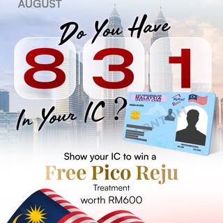 🇲🇾 HAPPY MERDEKA MONTH! Got 8, 3, and 1 in your IC? 

This Merdeka, your IC could unlock a special