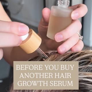 Before you spend $50, $100, $200, or apparently $379 on a “hair growth” serum, I want you to ask you