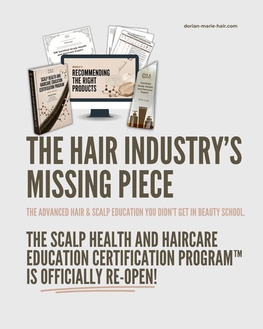 IT’S FINALLY HERE! 🎉

Enrollment for the completely upgraded Scalp Health and Haircare Education Ce