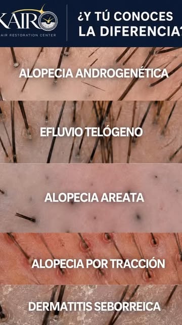 No toda caída del cabello tiene el mismo origen. La alopecia androgenética, el efluvio telógeno, la 