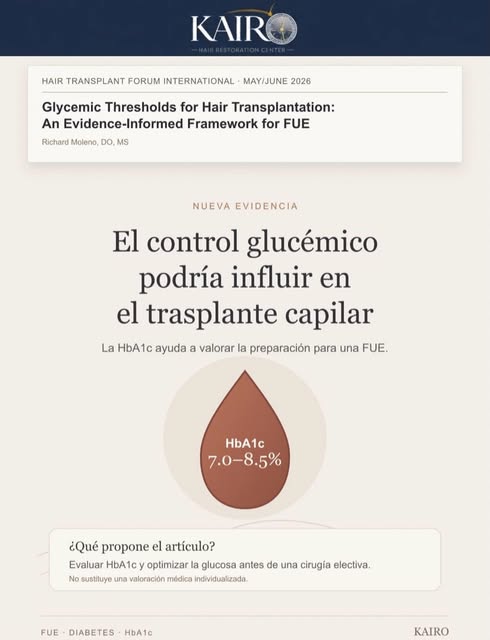 La HbA1c refleja el control glucémico de los últimos 2–3 meses y puede ser relevante al planificar u