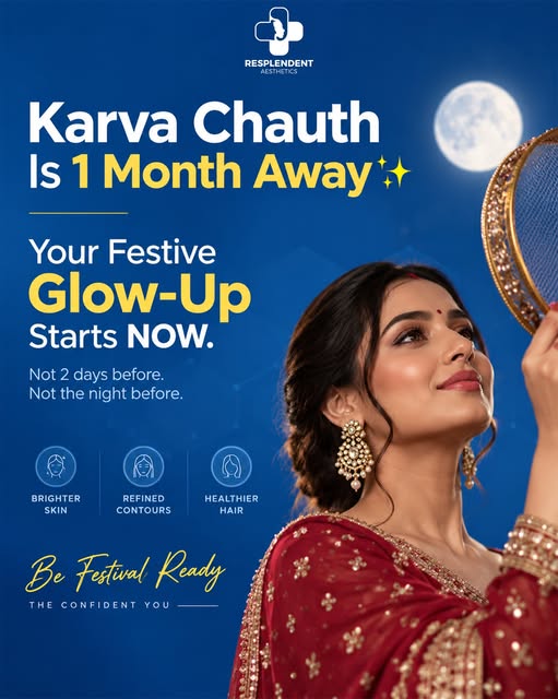 Karva Chauth skin & aesthetic treatments in Delhi — start your festive glow-up early. ✨

Planning yo