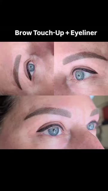 Fresh brow touch-up for ombre brows 🥰🔥 I'm always a fan of that subtle, gradient color ombre brows