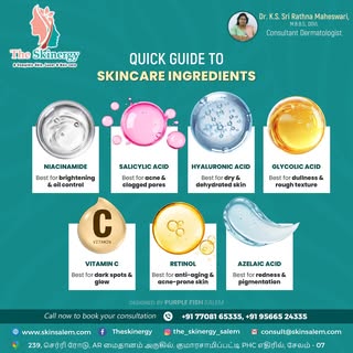 ✨ Quick Guide to Skincare Ingredients ✨

Confused by all the ingredients listed on your skincare pro