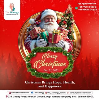 Warm Christmas Wishes from The Skinergy ✨🎄

This Christmas, we celebrate the season of joy, renewal