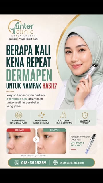 One session bukan semestinya the whole story. ✨
“Kalau buat Dermapen sekali, terus nampak hasil ke?”