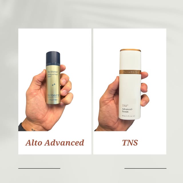 See the difference for yourself. ✨

One side treated, one side untreated. Using SkinMedica TNS Advan