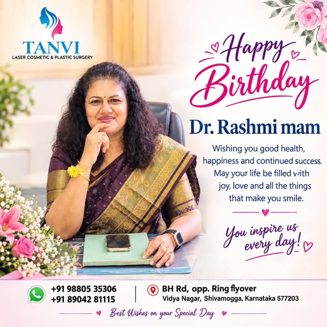 🌸 Happy Birthday, Dear Dr. Rashmi Mam! 🌸
Wishing you a beautiful birthday filled with happiness, l