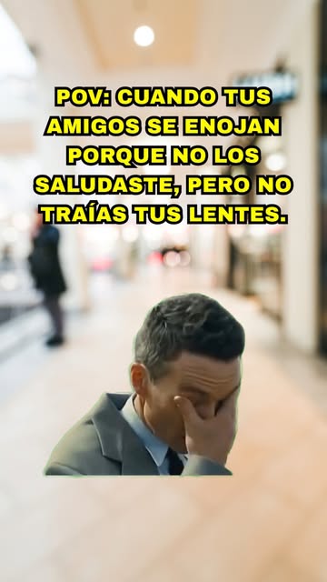No Los Ignoré… ¡No Los Vi!
Si las cosas de lejos se ven borrosas, necesitas entrecerrar los ojos par