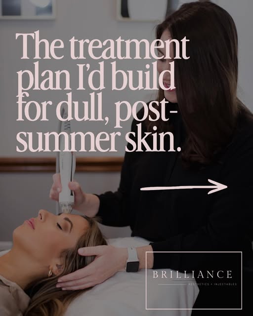 The treatment plan we’d build for dull, post-summer skin ✨

After months of sun exposure, heat, and 