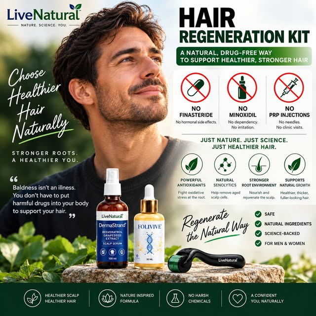 You’re 22. 25. Maybe 30.
And your hair has started thinning.

Suddenly, you're being told:

Take thi