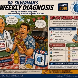 🩺 Dr. Silverman’s Weekly Diagnosis

🌭 Diagnosis #018: Hot Dog Overload Syndrome

📋 Case Report

T