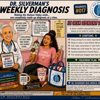 🩺 Dr. Silverman’s Weekly Diagnosis

🍦 Diagnosis #017: Ice Cream Dependency Disorder

📁 Clinic Not