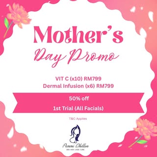 💝Mother’s Day Promotion💝
#pemmidhillonskinclinic 
#mother’sdaypromotion
#1sttrial50%allfacialstrea