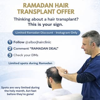 Ramadan Special | Hair Transplant Offer 🌙

Thinking about restoring your hair but waiting for the r
