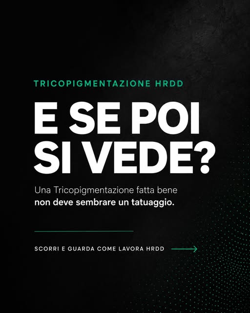 LA TRICOPIGMENTAZIONE SI VEDE ?

No. Deve vedersi il cambiamento.

Questo prima e dopo mostra un ris