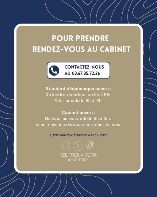 Vous souhaitez prendre rendez-vous au cabinet ? 📅✨

Notre standard téléphonique est à votre disposi