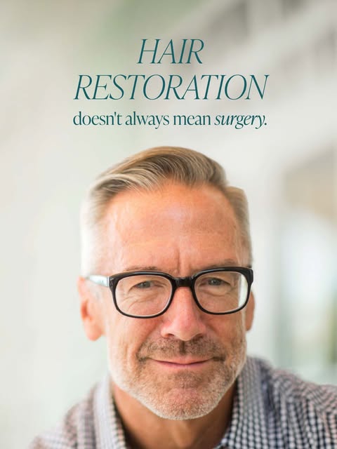 Many people assume that hair restoration automatically means surgery.

The reality is that hair rest