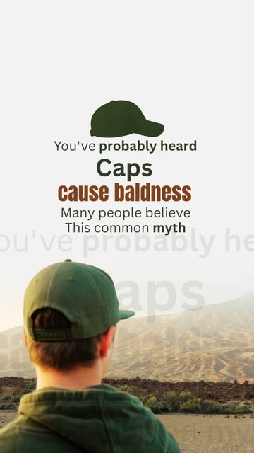 Wearing a cap doesn’t automatically mean you’re going to lose your hair. 🧢

Hair loss is influenced