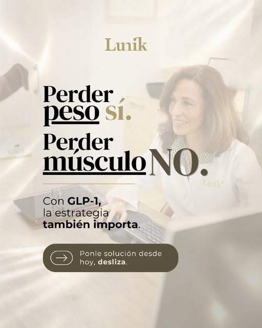 Perder peso no debería significar perder músculo, firmeza ni bienestar.

Con GLP-1, el objetivo no e