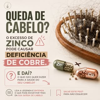 ⚠️Você começou a suplementar zinco por causa da queda de cabelo?

Então leia isso.

O zinco é um min