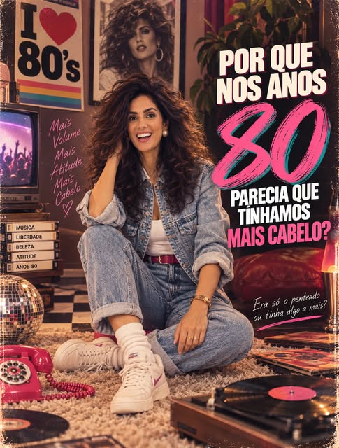 A trend dos anos 80 me fez pensar: será que a gente tinha mais cabelo ou só mais volume? 

Sim, os p