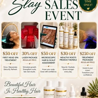 🔥 THE HEAT IS ON—and so are the savings! 

Hair Wellness Center’s Summer Slay Sales Event is here f