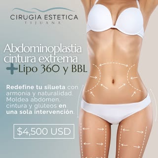 Abdominoplastia + Lipo 360 + BBL🤩

Una transformación corporal diseñada para ti. Todas las mujeres 
