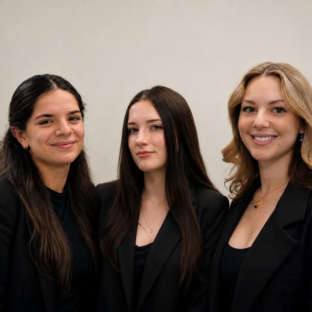✨ MEET OUR AMAZING RECEPTION TEAM ✨

Say hello to Sofia, Claire & Stella! The friendly faces helping
