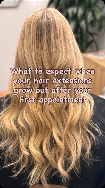 Wondering what to expect as your extensions grow out? 

A little more movement, looseness at the roo