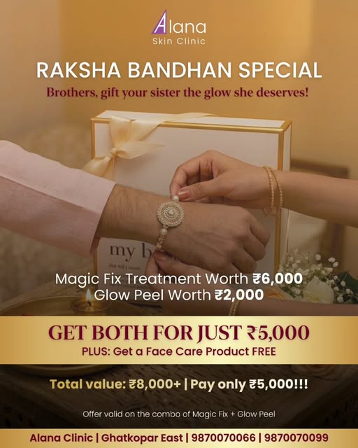 ⭐₹8,000+ WORTH OF SKINCARE FOR JUST ₹5,000!⭐

This Raksha Bandhan, gift your sister the glow
she des