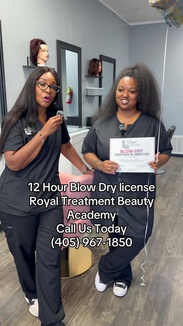 Enroll in our 12 Hour Blow Dry Course and receive a license from OSBCB. Apply Today and change your 