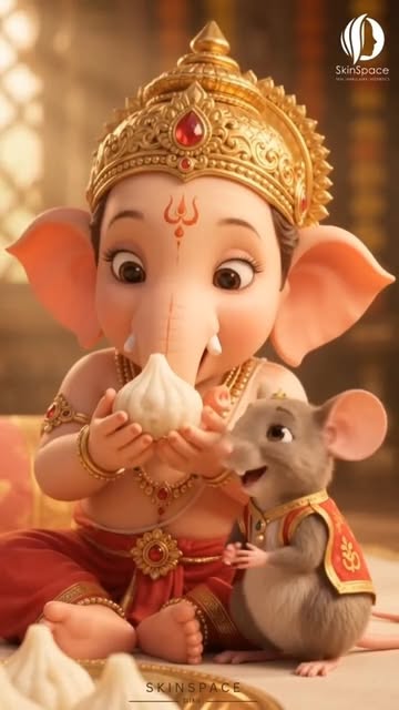 May Bappa bless you with healthy skin, a radiant glow & skin that shines from within! 

Wishing you 