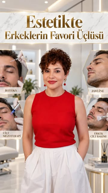 ✨ Son yıllarda erkek danışanlarımızın en çok tercih ettiği kozmetik uygulamalar:

💉 Botox – Daha di