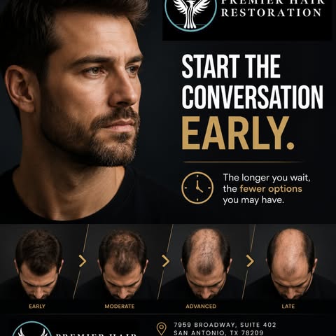 THE LONGER YOU WAIT, THE FEWER OPTIONS YOU MAY HAVE.
Hair loss rarely happens overnight. For many pe