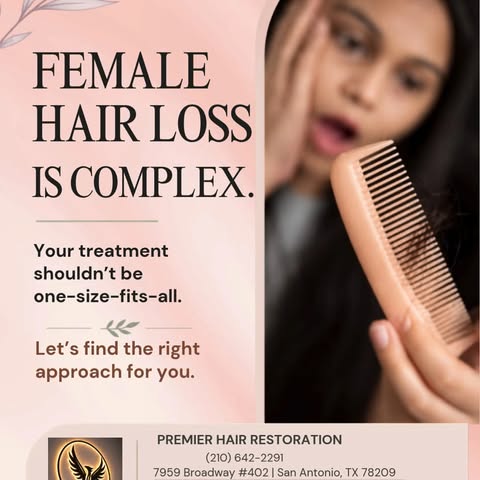 FEMALE HAIR LOSS IS COMPLEX.
Your treatment shouldn’t be one-size-fits-all.

Hormonal changes, genet