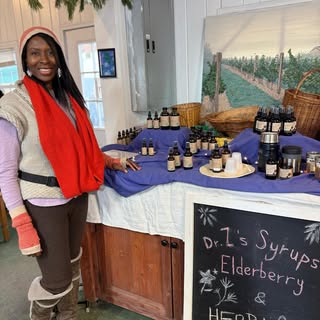 What an amazing day at @xroadsfarmliny Holiday Market launching my herbal product line. It was so ni