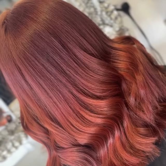 Copper or cherry? 🍁

Both, really — a deep rich base with warm copper tones woven through, styled i