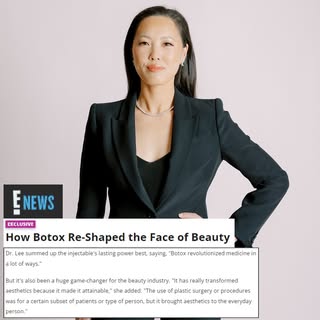 Thrilled to have been featured in E! discussing the transformative power of Botox! Grateful for the 