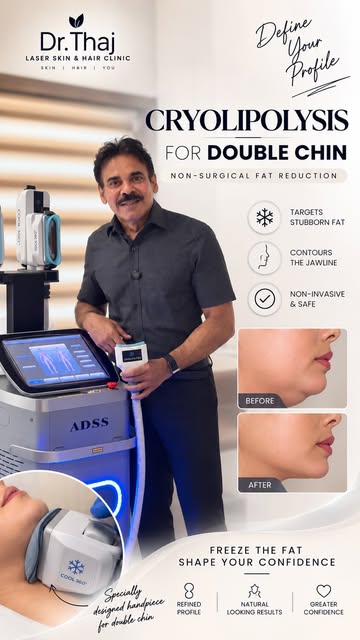 Targeted cryolipolysis uses controlled cooling to reduce unwanted fat beneath the chin-helping creat