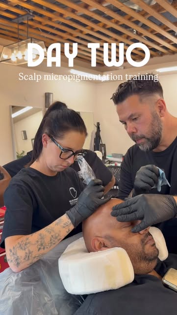 Day 2. We are one day closer to having these 3 amazing people helping clients facing hair loss issue
