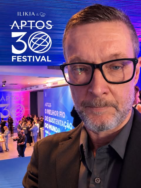 Hoje estou num evento do fio APTOS,são fios relativamente novos no Brasil,que promovem um efeito “li