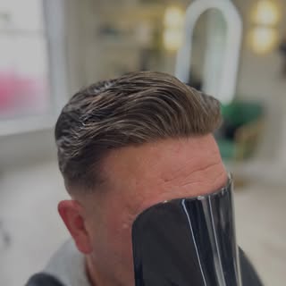 This isn’t a wig.
It’s a custom hair system, cut and styled to suit the client and blended for a nat