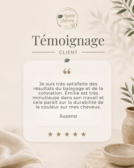 ✂️ Un beau balayage, une couleur qui dure et surtout… une cliente satisfaite.

« Émilie est très min