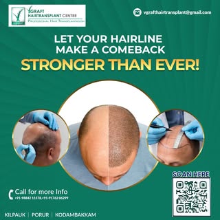 Bald today, bold tomorrow!
Bring back your confidence with VGraft’s expert hair restoration. 💇‍♂️💪