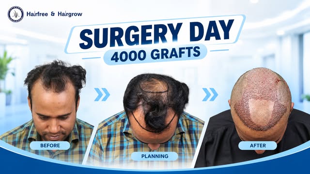 Grade 5 Baldness | 4000 Grafts Hair Transplant Surgery Day | Hairfree & Hairgrow Bangladesh

Book yo
